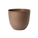 Vaso Rotondo Indoor e Outdoor Tera con Riserva D'acqua Over Sand Ø28 cm in Plastica Sabbia 