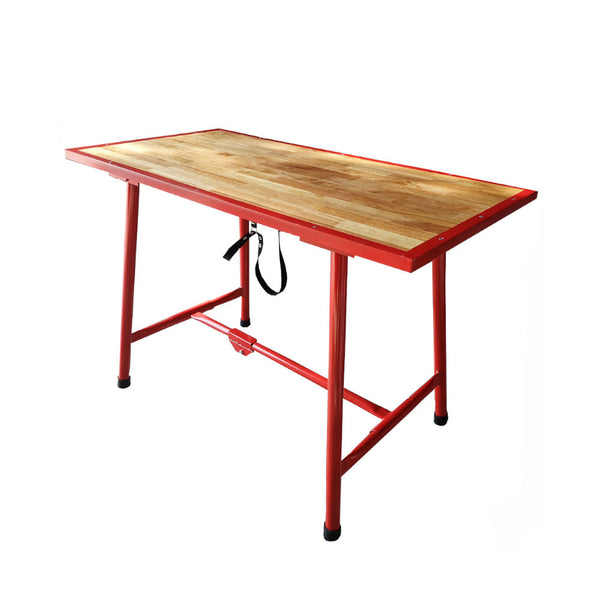 Banco da Lavoro Pieghevole 120x62,5x83 cm in Legno e Acciaio prezzo