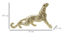 Statua Leopardo Points Seduto 33x7,7x19,5 cm in Poliresina