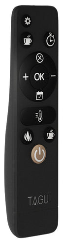 Camino Elettrico da Pavimento Effetto Fiamma 1500W Tagu Magna Noce Pregiato