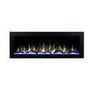 Camino Elettrico da Pavimento 45,4x152,4x18,5 cm Effetto Fiamma 1500W Racy 60 Nero