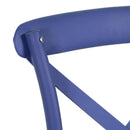 Sedia da Giardino in Plastica Cross Blu