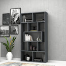 Libreria Face  90x30x170 cm grigio cemento