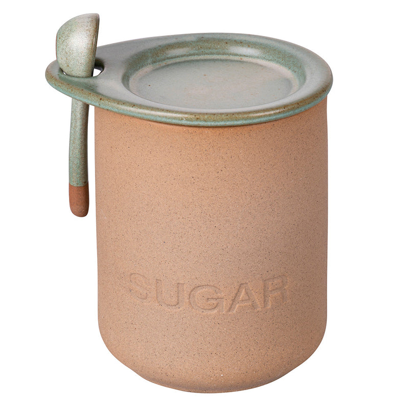 Barattolo Zucchero con Cucchiaino Ø10x15 cm 900 ml in Ceramica VdE Tivoli 1996 Pompei