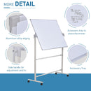 Lavagna Magnetica 139x51x177 cm in Alluminio  Bianco