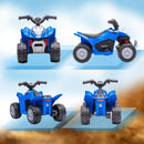 Quad Elettrico per Bambini licenza ufficiale HONDA con Luci LED Clacson e Pedale Blu  