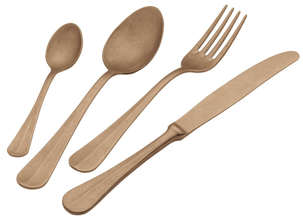 Servizio Set di Posate 24 Pezzi in Acciaio 18/10 PVD Eme Royal Retrò Gold prezzo