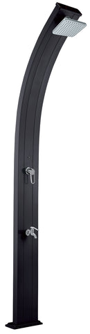 Doccia Solare da Giardino 30L Miscelatore e Lavapiedi Antracite