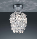 Plafoniera da Interno Attacco E27 in Metallo Cromo