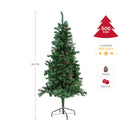 Albero di Natale Artificiale H150 cm 360 Rami Sestriere Verde