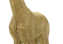Statua Giraffa 19,8x8x40 cm  in Poliresina Oro