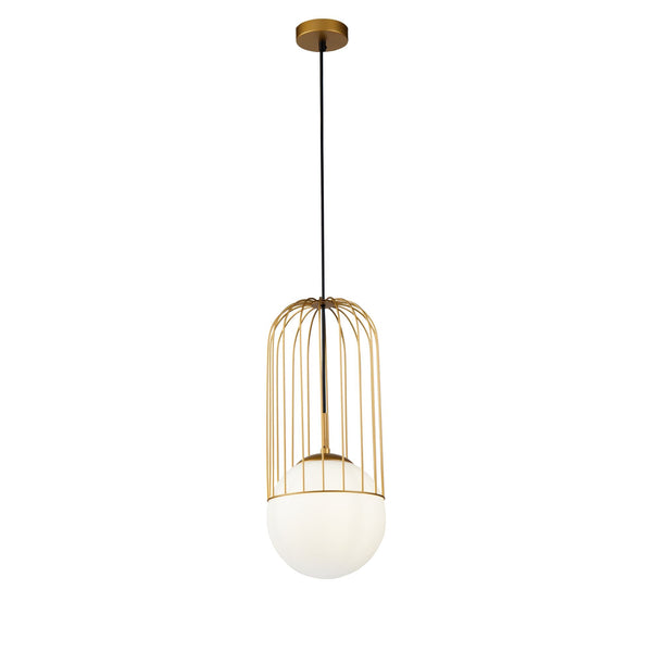 acquista Lampada pendente Pendant in Metallo Telford Oro