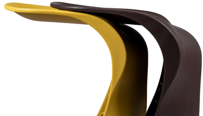 Sgabello da Bar Casa Cucina in Polipropilene Vandi Moka