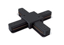 Connettore a X per Sistema Illuminazione a Binario Monofase Nero