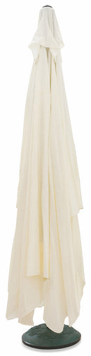 Ombrellone Rettangolare da Giardino 3x4 m Palo Ø48 mm in Alluminio Soriani Ecrù