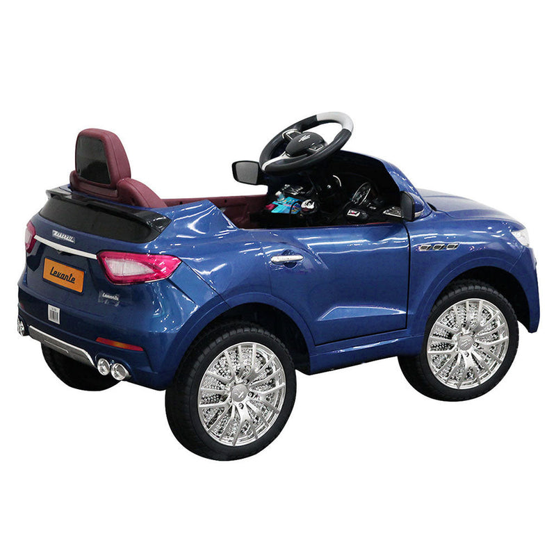 Macchina Elettrica per Bambini 12V con Licenza Maserati Levante Blu