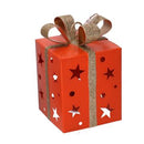Pacco regalo metallo arancione cm 20x12xh12