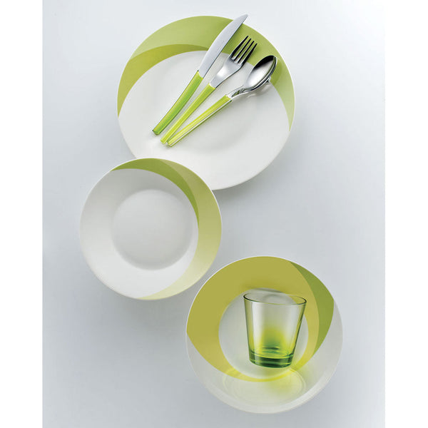 online Set 7 pezzi Piatti + Posate + Bicchiere Eme Natura Green Verde