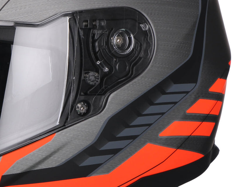 Casco Integrale per Scooter Visiera Lunga CGM Silverstone 317G Arancione Fluo Opaco Varie Misure