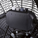Ventilatore ad Alta Velocità Ø 45 cm 3 Pale 100W in Acciaio Laminato e Alluminio Nero      