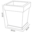 Base Albero di Natale a Vaso 30x30x35 cm con Attacco Universale Marrone      