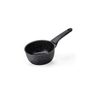 Batteria di Pentole 8 Pezzi Antiaderente Induzione in Alluminio Effetto Pietra Moneta Magnolia Stone Black