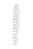 Set 4 Fili Palline Decorative per Albero di Natale Cadenti H120 cm 