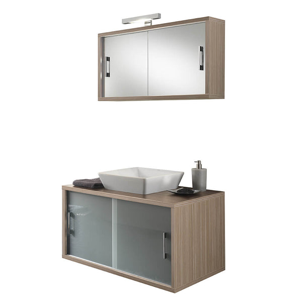 sconto Mobile da Bagno sospeso Giava 01 Legno Crema TFT