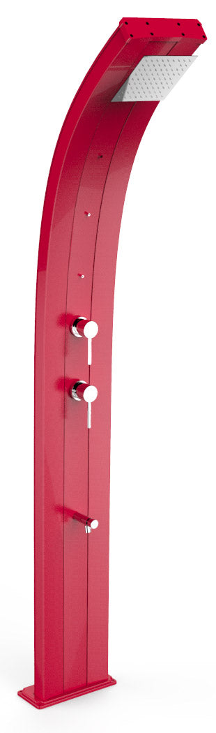 Doccia Solare da Giardino 40L Miscelatore Nebulizzatore e Lavapiedi Arkema Dada Cherry online