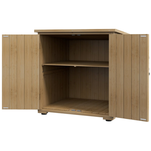 prezzo Armadio da Esterno con Ripiano Interno 77.5x88x90 cm in Legno di Abete