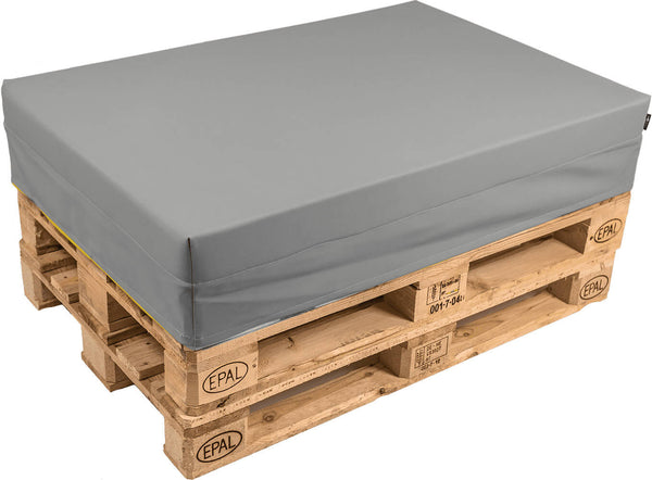 sconto Cuscino per Pallet 120x80cm in Tessuto Pomodone Grigio