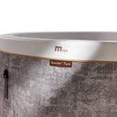 Vasca Idromassaggio Spa Cocoon Smontabile Trasportabile Gonfiabile Ø180x65 cm in PVC Marrone