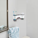 Portautensili Multifunzione da Parete per Cucina Organizer 3 Scomparti