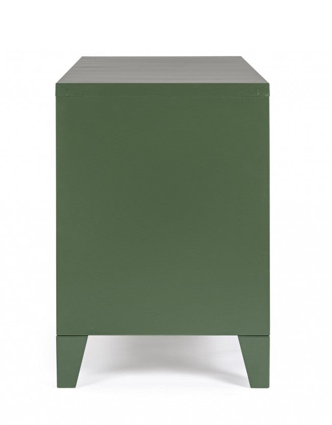 Mobile TV con 2 Ante 40x120,5x58,5 cm Cambridge in Acciaio Verde