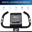Cyclette Magnetica Pieghevole con Display LCD Nera