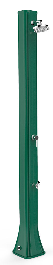 acquista Doccia Solare da Giardino 40L Miscelatore e Lavapiedi Arkema Big Happy Five Verde Scuro