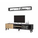 Soggiorno porta TV Amore nero rovere