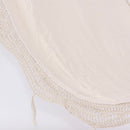 Amaca Sedia Sospesa ad Altalena 80x200 cm in Policotone e Legno di abete Tessuto Beige