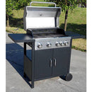 Barbecue a Gas 4 Bruciatori con Fornello Laterale Imperial Barbecue