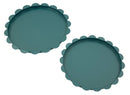 Svuotatasche Saturno Rot, Ottanio Coppia Ø33x2 cm in Metallo Verde acqua      