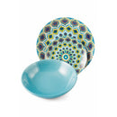 Servizio Piatti 18 Pezzi in Porcellana e Gres Villa d'Este Cala Moresca