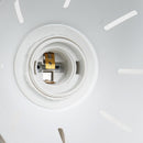 Plafoniera con 3 Faretti LED da Soffitto Orientabili in Metallo Cromato Bianco Ø13x16x55 cm 