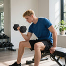Set 2 Manubri Fitness da 15 kg Esagonali con Impugnatura Antiscivolo in Acciaio e Gomma Nero      