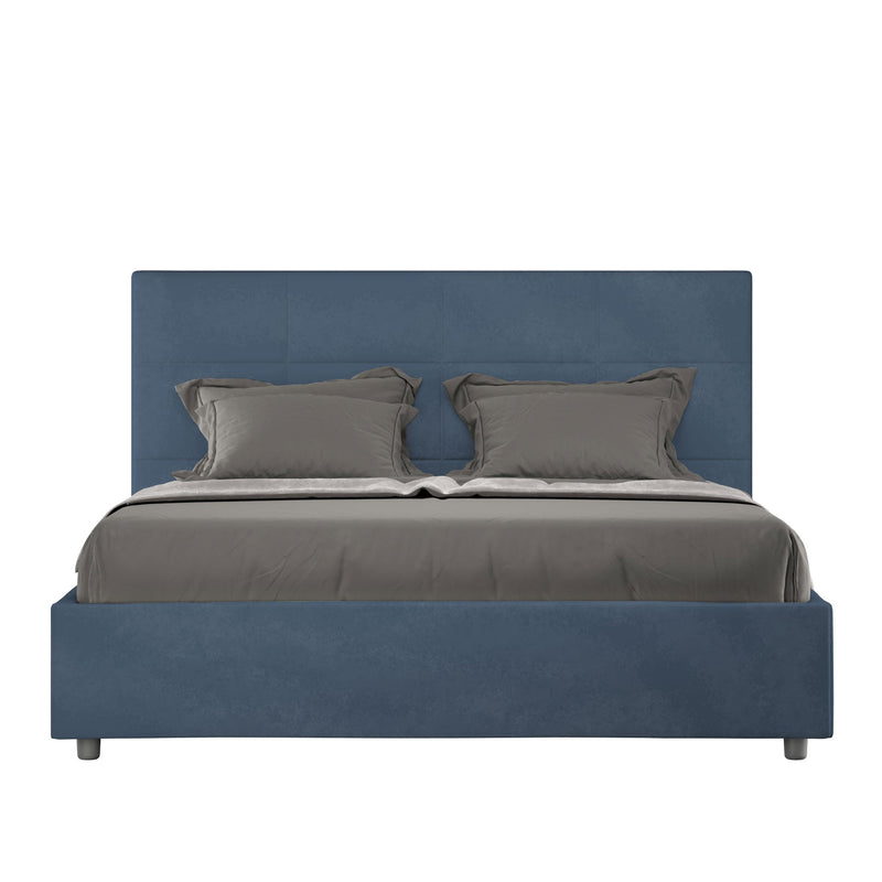Letto Matrimoniale Francese Mika Blu Varie Misure