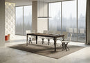  Tavolo Allungabile 160-420x90x77 cm Paxon Premium Noce Telaio Antracite