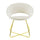 Poltrona Imbottita 66x65x68 cm in Tessuto Effetto Velluto Beige