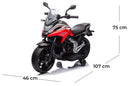 Moto Elettrica per Bambini 12V con Licenza Honda NC 750 Rosso
