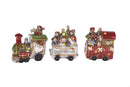 Treno di Natale Lunghezza 32 cm osso