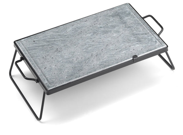 Pietra Ollare 30x40 cm con Supporto Pieghevole Ompagrill DS30/40/BLACK acquista