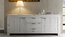 Credenza bassa shabby Kreda rovere neve
